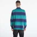 Fred Perry Heavyweight Striped Polo Green L
