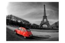 Fototapet Eiffel Tower And Red Car 250x193 - Artgeist sp. z o. o.