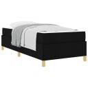  Sengestamme med madrass Svart 80 x 200 cm stoff
