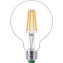 Philips 6 stk Master Ultra Efficient Standard 4W 827 840 lm E27 G95 klar glass