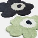Marimekko Unikko Terry Baderomsmatte 73X74 cm Off white/Charcoal