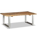 vidaXL Salongbord gjenvunnet heltre 100x60x38 cm