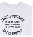 Zadig & Voltaire T skjorte   Hvit m. Trykk   Zadig & Voltaire   10 år 140   T skjorte