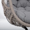 Hvilestol HOME4YOU Cassia Swivel 85x85x151 cm Grå   grå
