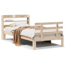 Sengeramme med hodegavl 100x200 cm heltre furu