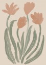 Soft Peach Blooms Plakat / 70x100