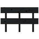 vidaXL Sengegavl svart 144x3x81 cm heltre furu