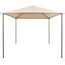 vidaXL Paviljongtelt 3x3 m stål Beige