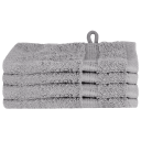  Gjesthåndkle SOLUND 4 pcs Grå 15 x 21 cm 550 gsm