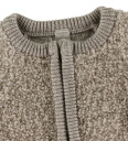 Smallstuff Natur Melange Cardigan Med Glidelås Bouclé Merino Ull 68 74