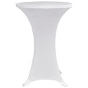  Stående bordduk Ø70 cm hvit strekk 4 stk 8719883808956