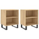 vidaXL Nattbord 2 stk sonoma eik 40x30x50 cm konstruert tre