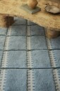 Layered Lilly Wool Rug 300x400 cm Blue
