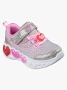 Skechers Sko   Fortryllet Heart Lys   Sølv   Skechers   23   Blinkende sko Grå Hvit Rosa