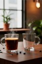 Hermia   Kaffekoppsett 2 deler Linda   Transparent
