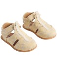 Wheat Sandaler   Barefoot Nolan   Knapt Apricot Blomster   Wheat   24   Sandals   Gul