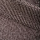 Huttelihut strikket ull hals brown melange