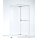 Contura Shower Next NK 90 x 90 cm overdel Hvit Lakkert m/prikket styren uten kabinekar