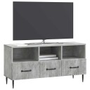  TV skap med skuff Betonggrå 102 x 34,5 x 50 cm Konstruert tre