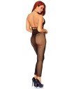 Leg Avenue Svart Lang Nettingkjole M/ Åpen Rygg One Size