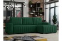 Esher 3 seters Hjørnesofa Høyre   Plysch/Grønn