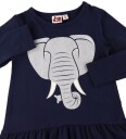DYR Kjole   Zanzi   Navy Glitter m. Elefant   DYR   5 år (110)   Kjole   Blå