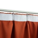 vidaXL Lystette gardiner med kroker 2 stk rust 140x175 cm