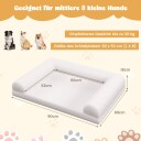 Northix Ortopedisk Hundeseng For Mellomstore Hunder Eggburskum Beige