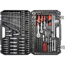 Yato 216-delt Pipenøkler Støpselsett med Metrisk/Imperisk Hoder 1/2" 6.3 og 12.7 mm