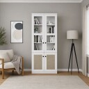 Flerbruks skap Hanah Home Lisa (80 x 190 x 37 cm) Hvit - Hvit