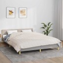 Vidaxl Vektdyne kremhvit 200x200 cm 9 kg stoff