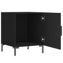 vidaXL Nattbord svart 40x40x50 cm konstruert tre