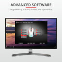 Trust Gaming GXT 922W YBAR - Mus - Optisk - 6 - Hvit