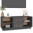vidaXL TV-benk grå 100x34x40 cm heltre furu