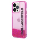 Karl Lagerfeld Klhcp14xlckvf Iphone 14 Pro Max 6,7" Rosa/Rosa Hardt Deksel Liquid Glitter Elong