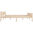 vidaXL Sengeramme heltre furu 200x200 cm