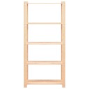 vidaXL Lagringshyller 5 etasjer 5stk 80x38x170cm heltre furu 250kg