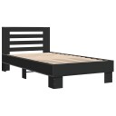 Sengeramme svart 75x190 cm konstruert tre og metall 8721102446351