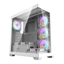 Darkflash DS900 Kabinett med 7 ARGB-vifter - Hvit