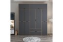 Munna Garderobe 232x253 cm - Antrasitt