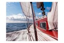 Fototapet A Boat Far From The Beach 200x154 - Artgeist sp. z o. o.