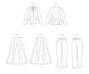 Vogue 2018 - Drakt/Dress D5 (4-6-8-10-12)