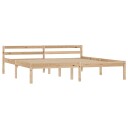 vidaXL Sengeramme heltre furu 160x200 cm