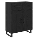  Serviesskap Svart Eik 69,5 x 34 x 90 cm Konstruert tre