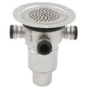 Blücher 75 mm Gulvsluk i Stål for Vinylbelegg med Studs