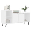 vidaXL TV-benk hvit 100x35x55 cm konstruert tre 8721012113558
