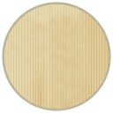  Teppe rund lys naturell 60 cm bambus 8721012369948