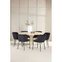 Spisegruppe Venture Home Copenhagen Ø140 cm med 6st Edina Spisestoler