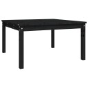 vidaXL Hagebord svart 82,5x82,5x45 cm heltre furu