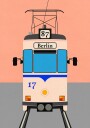 Berlin Tram Poster Plakat / 30x40cm